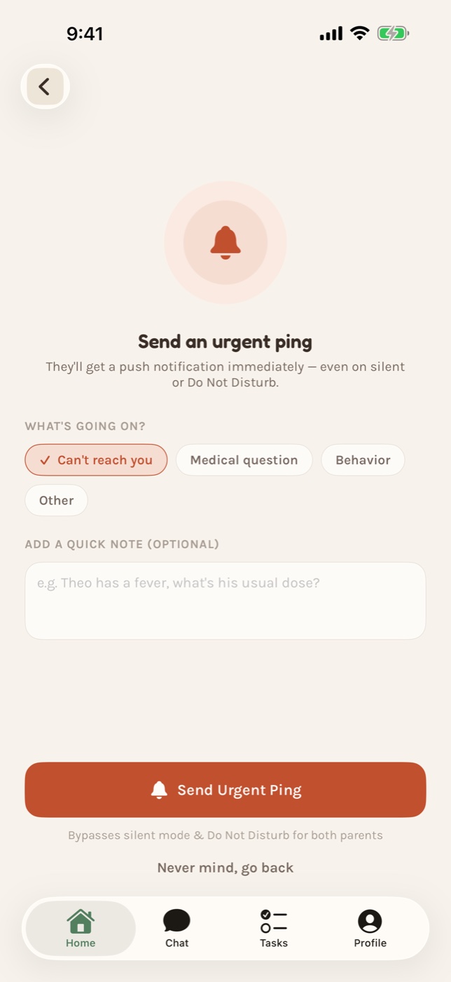 GiggleGuardian: An urgent ping