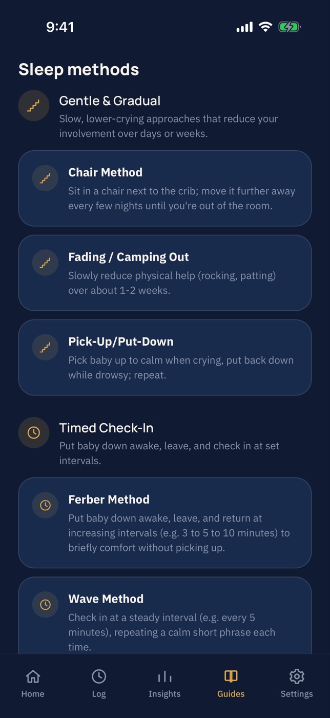 Loonlight: Sleep-training guides