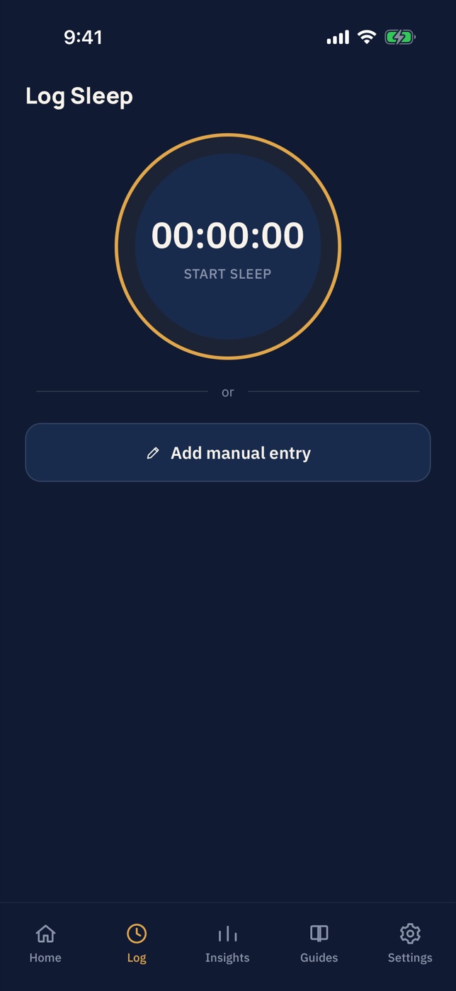 Loonlight: Log a sleep in a tap